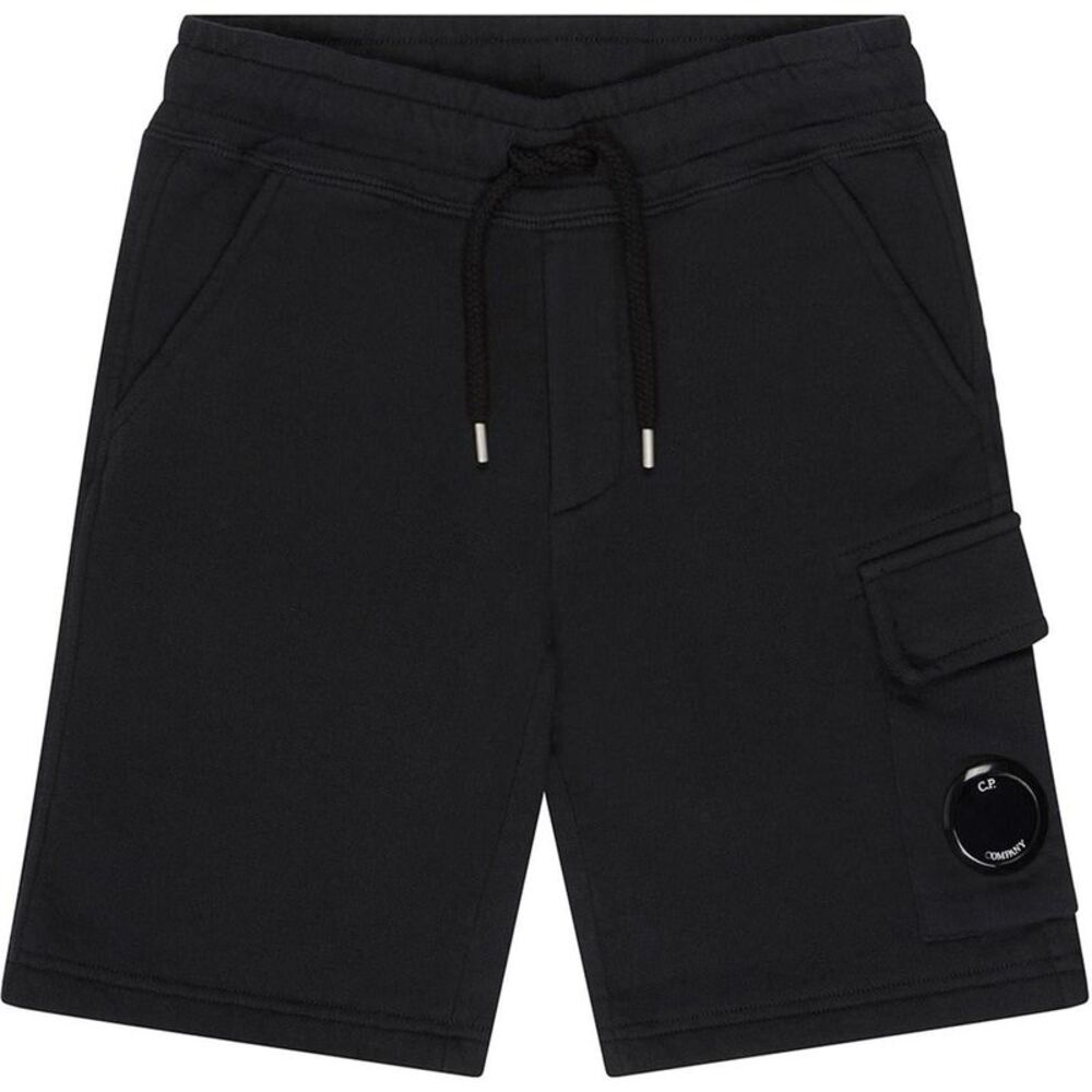 C.P. Company Boys Cotton Sweat Shorts / Black